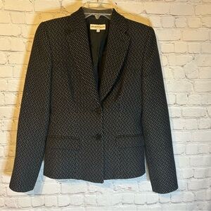 Emporio Armani fitted black-and-white jacket, 6